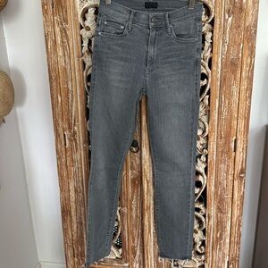 Mother High Waisted Looker Ankle Fray Honor Roll